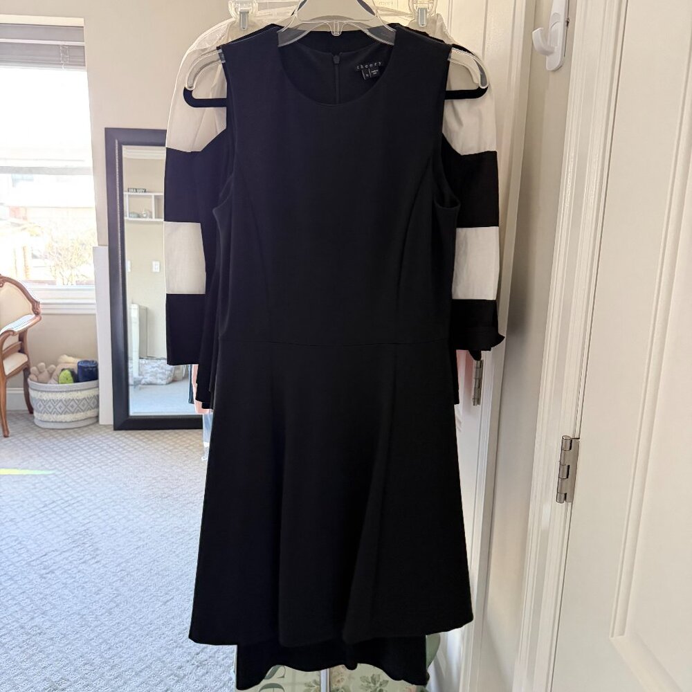 Theory Black A-Line Dress size 12 *has stretch!*